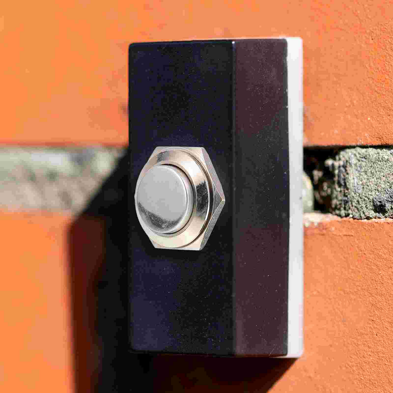 Auto-Resetting Bell botão para Chime, Chime redondo botão, peça de substituição, campainha, Casa
