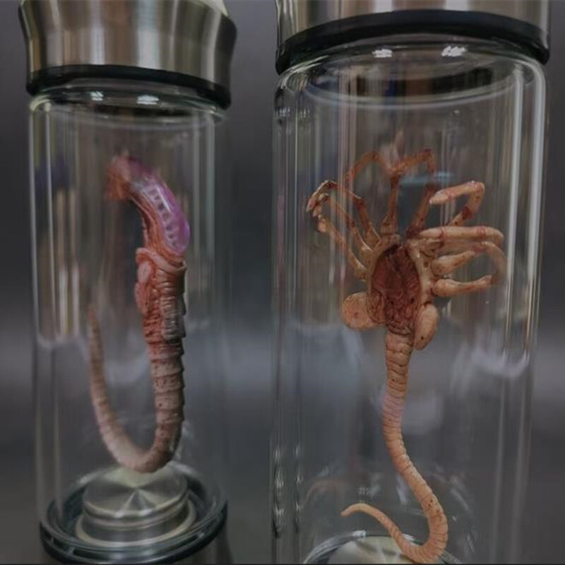 エイリアンロージャーxenomorph標本hugeral Glass jar映画レプリカ家の装飾工芸品デスクトップ彫刻装飾