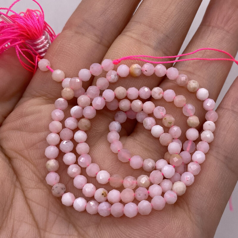 Perline di pietra naturale da 3mm perline distanziatrici di onice ametista sfaccettate sciolte per la creazione di gioielli accessori per collana di bracciali alla moda fai da te