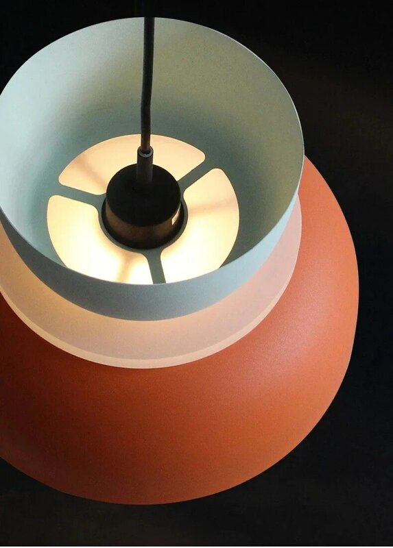Nowy nowoczesny kolor lampa wisząca Led Nordic wiszące zawieszenie nocna salon sypialnia badania Bar oświetlenie jadalni Macaron Decor