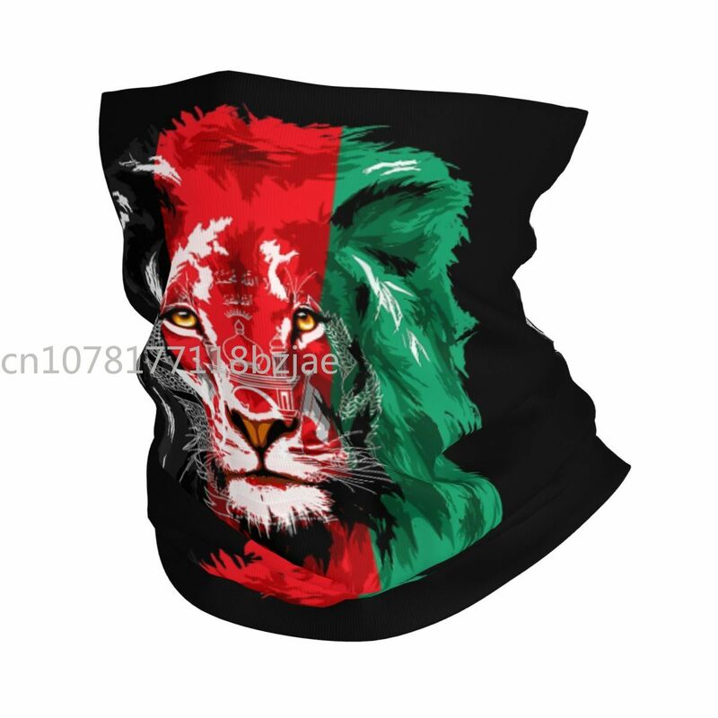 Flaga afganistanu chustka z lwem zimowa szyja ocieplana męska wiatroszczelna chusta na głowę