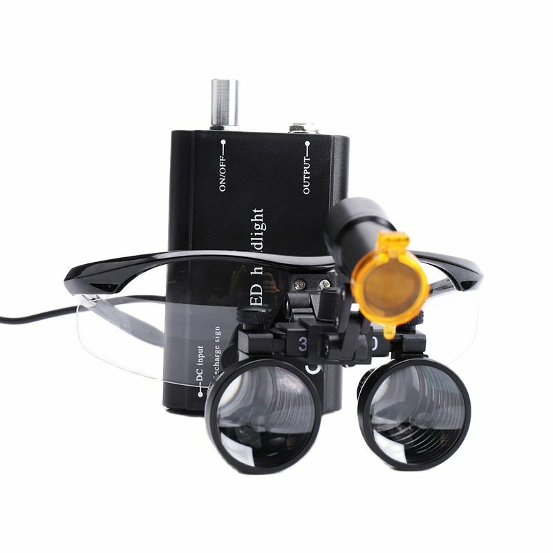 Dentistry 3.5X Dental Loupes With LED Headlight Surgical Light  3.5 Magnification Magnifying Glass Dental Headlamp