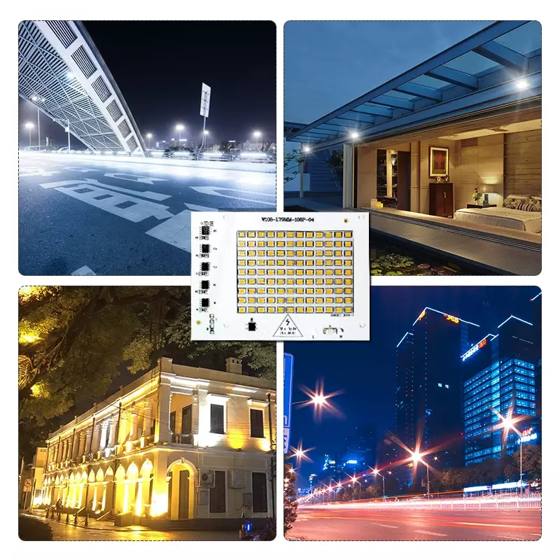 Chip de lámpara LED SMD2835, cuentas de luz AC 220V, 230V, 240V, 10W, 20W, 30W, 50W, 100W, reflector para exteriores, blanco frío y cálido