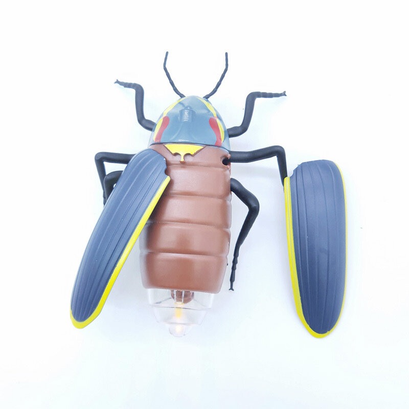 RC สัตว์ที่สมจริง Glowworm รีโมทคอนโทรลหิ่งห้อยแมลงรถไฟฟ้าของเล่นน่ากลัวฮาโลวีน Pranks ตลกเด็กผู้ใหญ่ของขวัญ