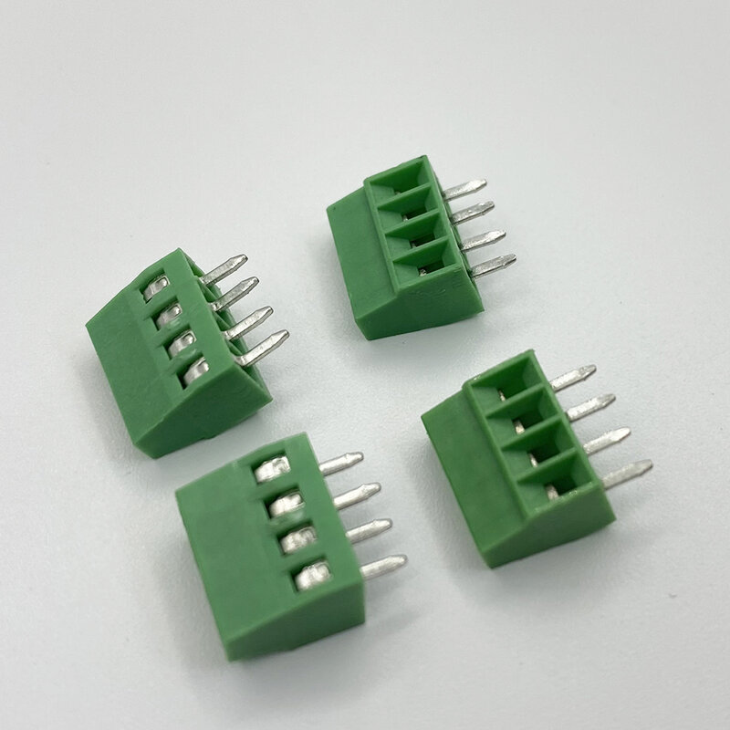 10pcs KF128 conectores de placa PCB para cabos elétricos 2,54 mm espaçamento 2/3/4/5/6/7/9/10/12 placa de terminais parafusos de pino 26-18 AWG Cabo