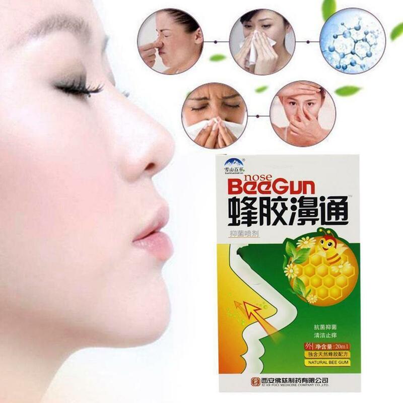 プロポリスは、中国の伝統的な関節、皮膚炎、副炎、鼻の治療、臭いをさわやかにし、自然な鼻のスプレー、10個