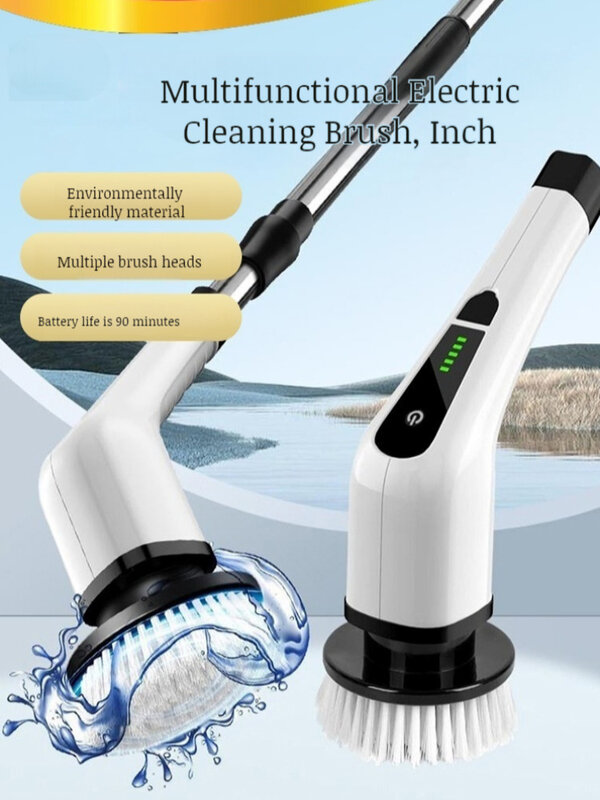 Set of 7 multifunctional electric cleaning brushes