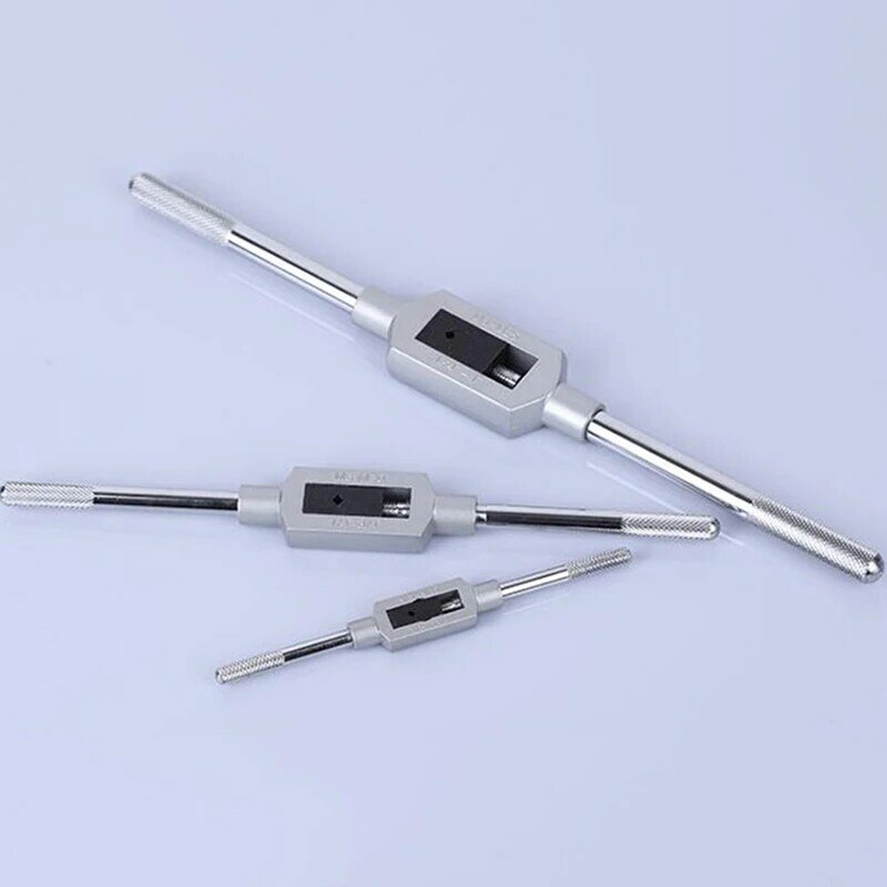 Регулируемый ручной гаечный ключ, держатель гаечного ключа, резьба M1-M25, Метрическая ручка, сверлильный инструмент, аксессуары, краны и штампы, 4 типа на выбор