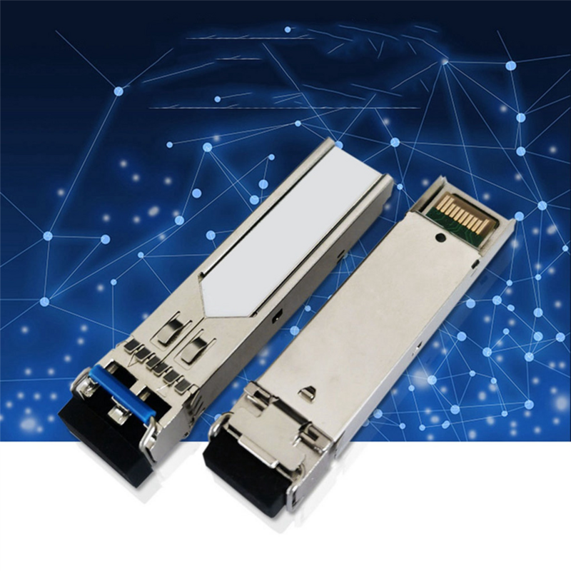 2X SFP modul optik Gigabit, modul optik Mode tunggal SFP-GE-LX-SM1310 20KM serat ganda 1.25G untuk Huawei H3C