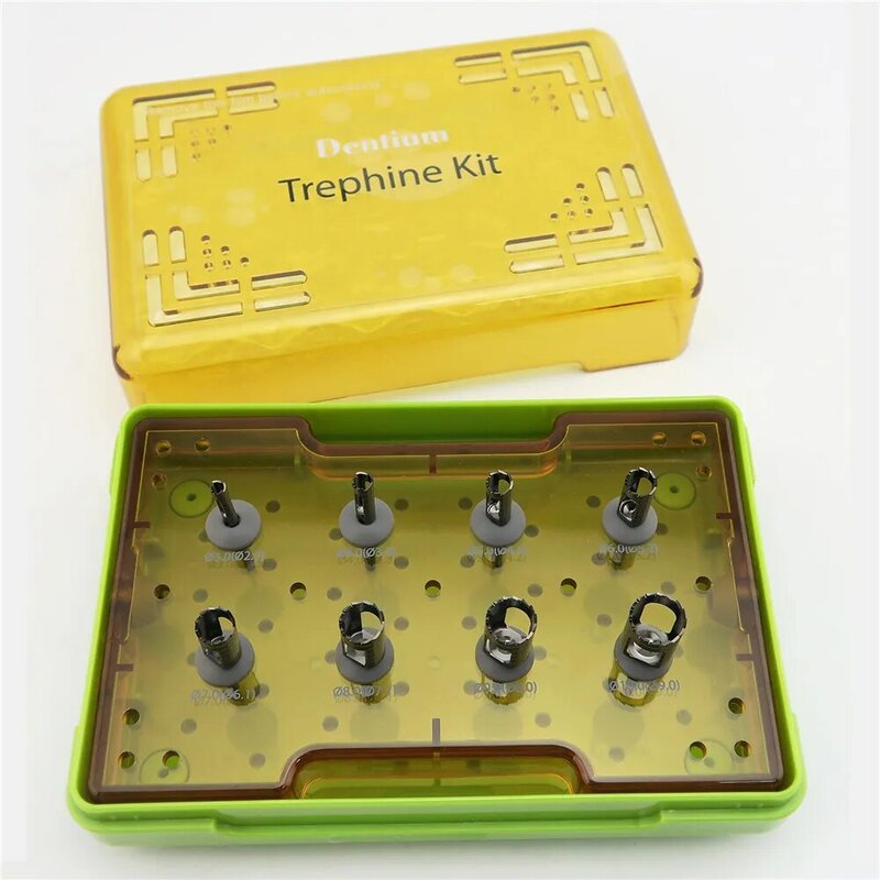 Dentium Dental Implant Trephine Burs Kit Xit Bone Remover Dentium Kit Trephine Kit Dental
