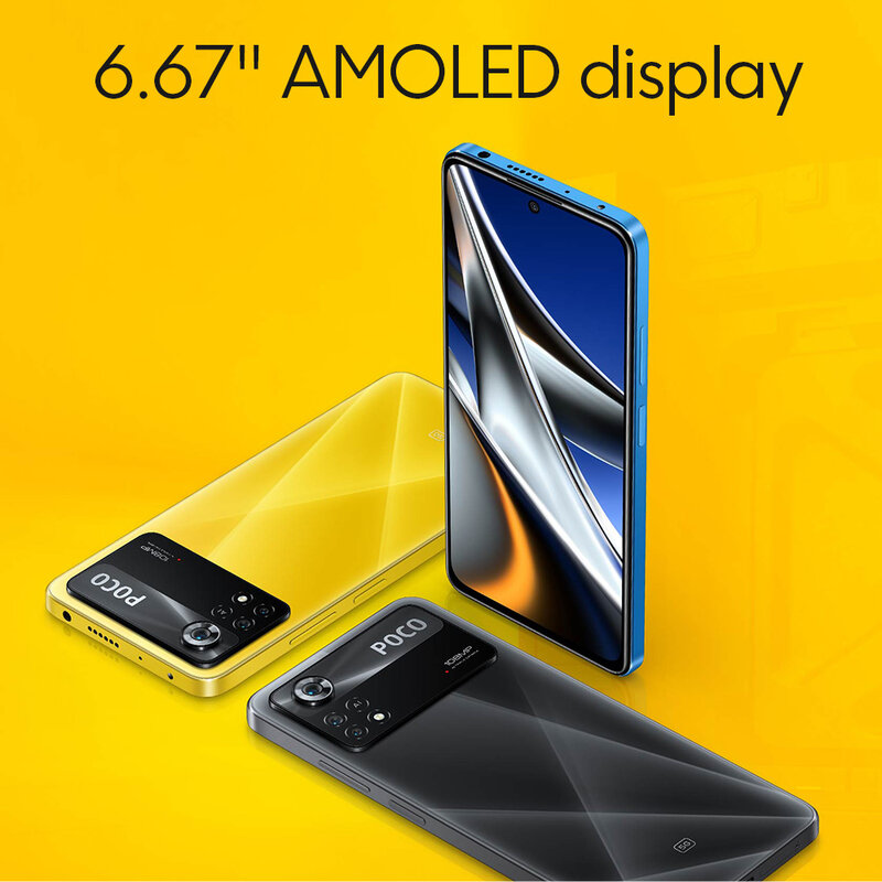 Телефон POCO X4 Pro, тройная камера 120 МП, Amoled экран 695 Гц, 67 Вт, турбо-зарядка, Snapdragon