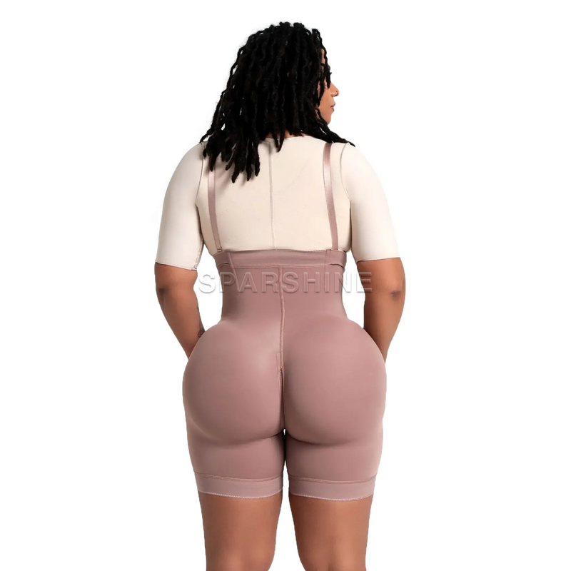High Double Compression Slimming Garment Abdomen Control Butt Lifter Adjustable Bodysuit Flat Belly Shapewear