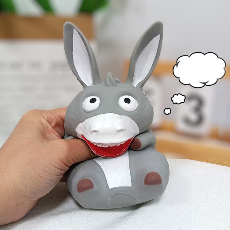 Lovely Donkey Slow Rising Squishy Toy Anti Stress Fidgets Toy Decompression Toy for Kids Christmas Sock Filler