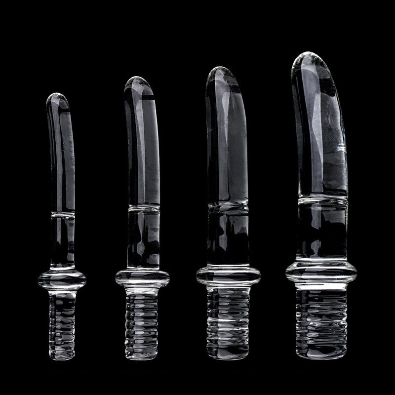 Vibrador de cristal para feminino e masculino, modelo tipo espada, plugue anal, vibrador para masturbação vaginal, brinquedo