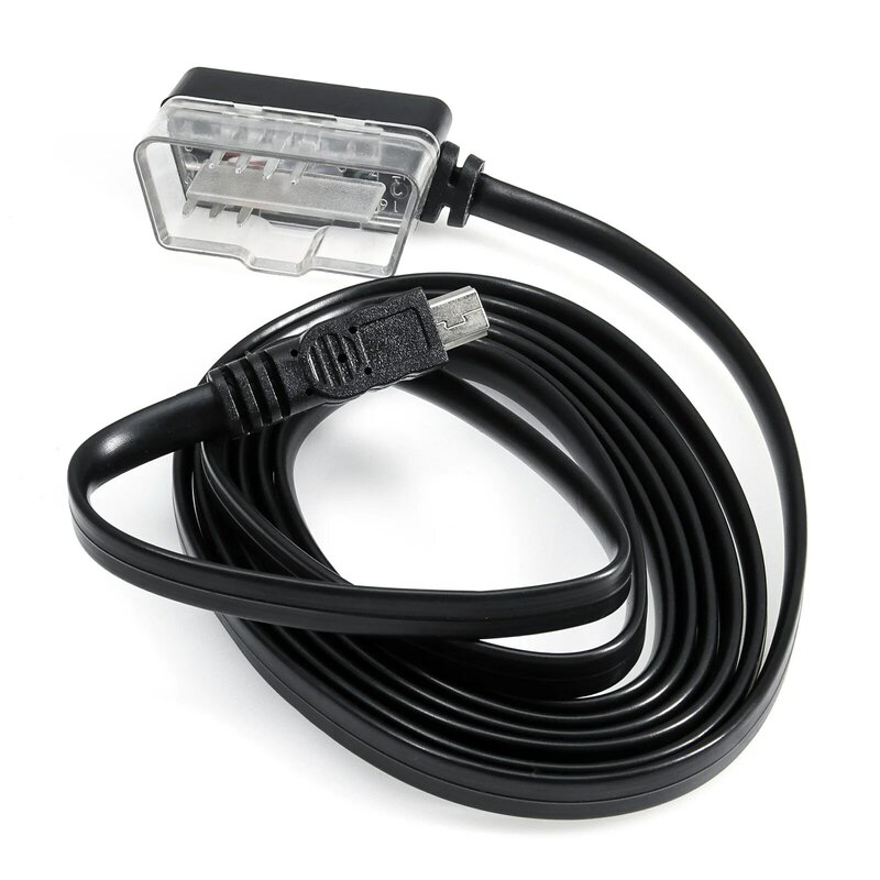 Cable de conexión OBD II a Mini USB para coche, pantalla Head Up, Cable adaptador de diagnóstico, OBD 2, 7 pines, 1 unidad