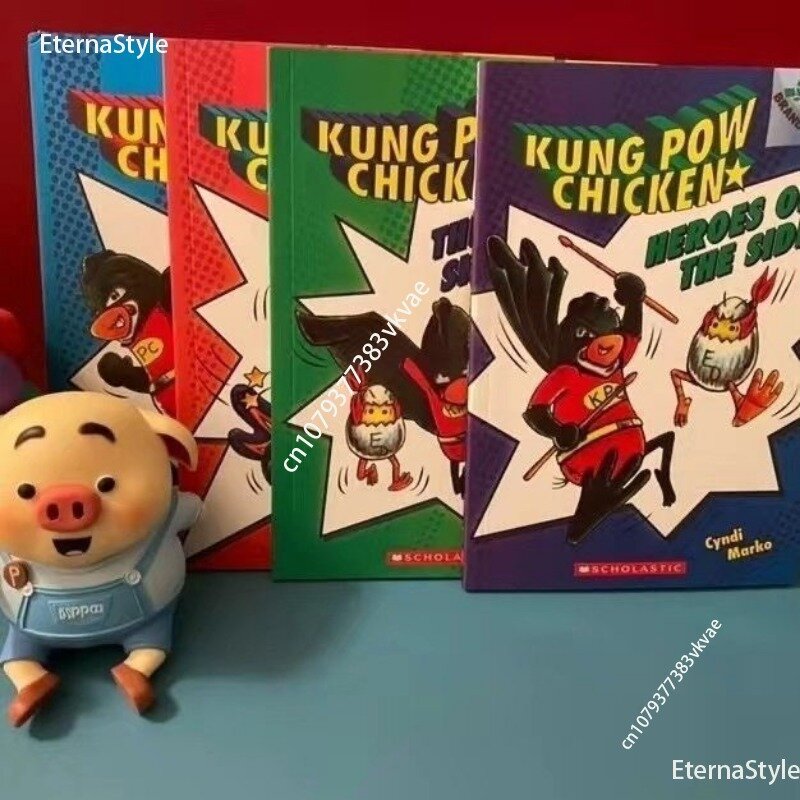 Puntleesversie Van Kung Pao Kip 5 Volumes Kung Pow Kip Xuele Big Tree Series Bridge Book Send Audio