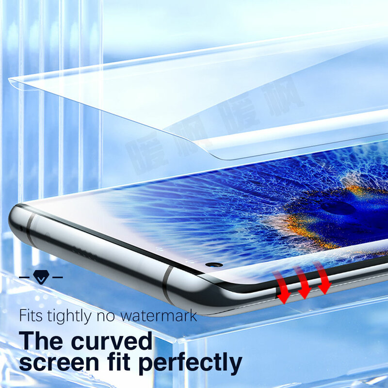2/1 pçs capa completa para oppo encontrar x5 pro uv vidro temperado película protetora encontrar x3 x2 x vidro uv smartphone telefone protetor de tela