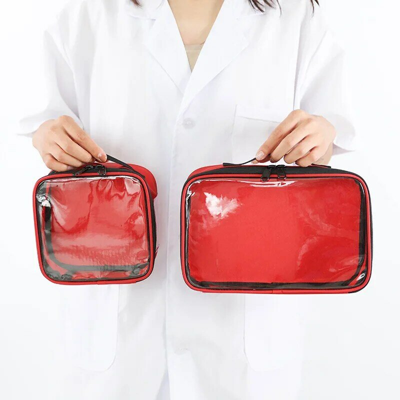 กระเป๋าเก็บอุปกรณ์ทางการแพทย์แบบพกพาสำหรับใช้ในบ้านอ็อกซ์ฟอร์ดความจุขนาดใหญ่ kotak p3k ใส่ยาในกรณีฉุกเฉิน