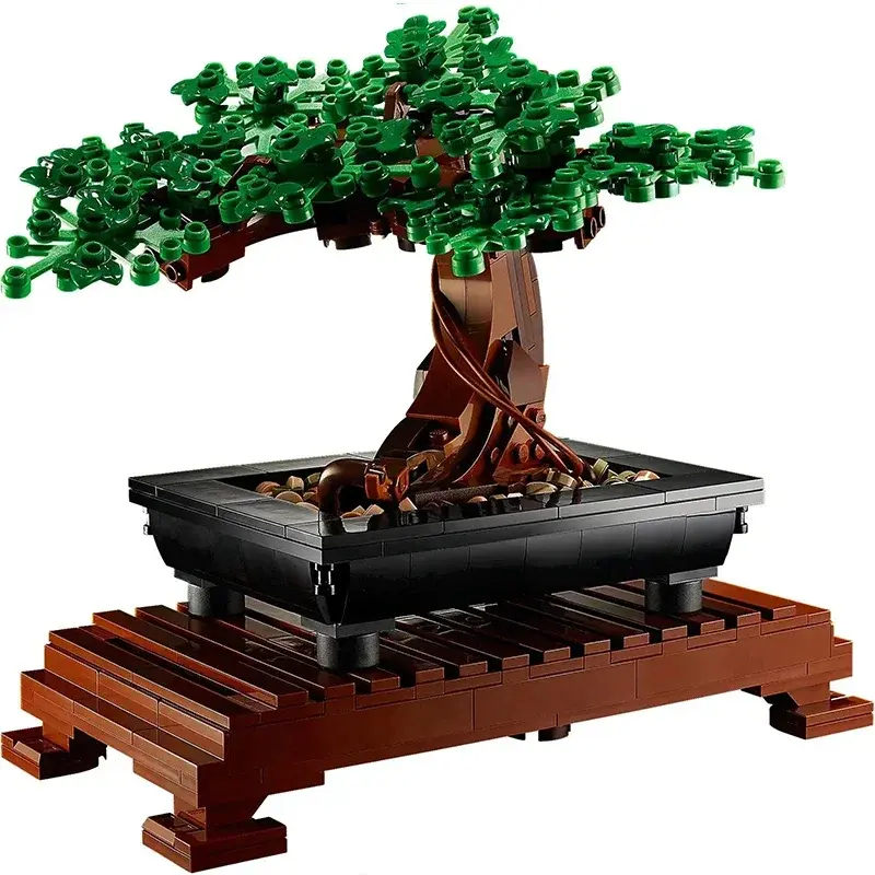 Ramo de flores de árbol bonsái, bloques de construcción perpetuos, modelo de ladrillos para decoración del hogar, planta en maceta, regalo para niños, Compatible con 10281