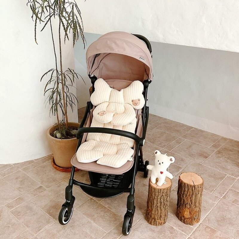 Kinderwagen-Sitzkissen, Kinderwagen-Einlagen, Baby-Körperstütz-Sitzpolster für Neugeborene