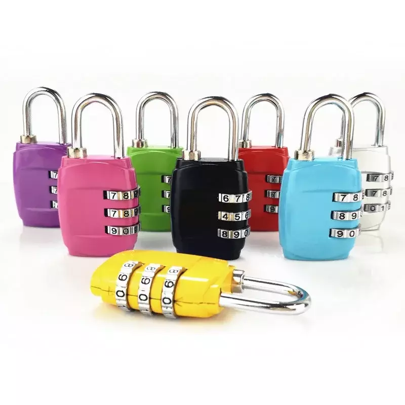 Wire Rope Digit Padlock Travel Smart Combination Lock Password Resettable Door Lock Code Security Lock for Suitcase Luggage Bags