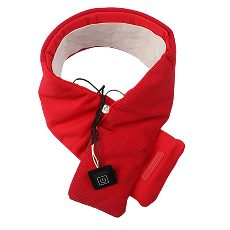 Зимний шарф с подогревом, 2 шт., USB, для мужчин и женщин