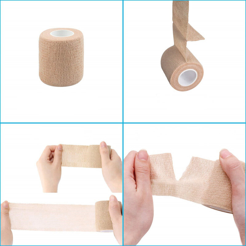 Bandage élastique auto-adhésif pour le genou, 5cm x 4.5m, multifonctionnel, tissu non tissé, offre spéciale