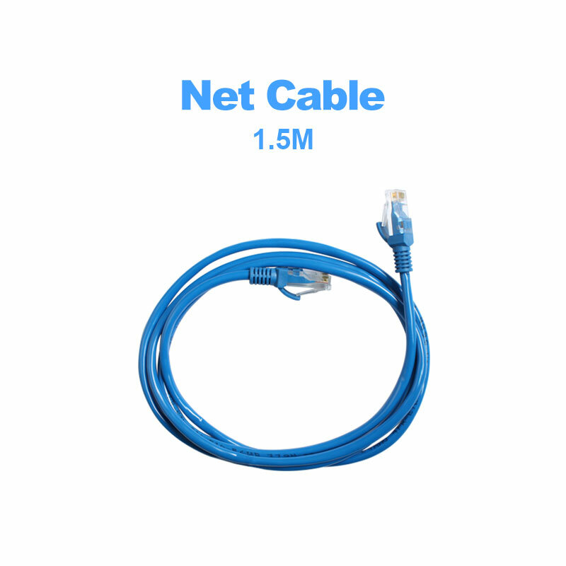 1.5m CAT5e RJ45 kabel Ethernet 8Pin, konektor Ethernet Internet jaringan kabel senar biru Rj 45 Lan CAT5e