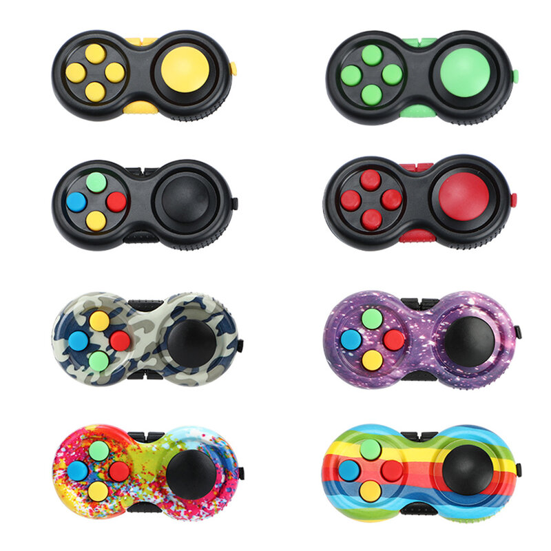 New Premium Quality Fidget Controller Pad Game Focus Toy Smooth ABS Plastic Stress Relief Squeeze Fun Hand Hot Interactive Gift