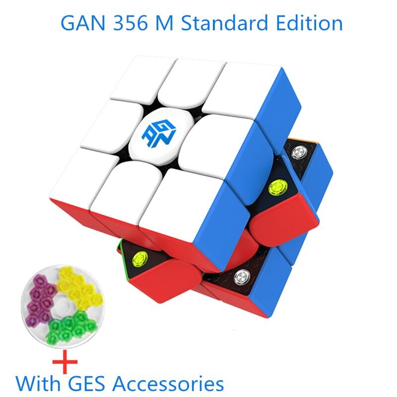 GAN ลูกบาศก์มหัศจรรย์ความเร็ว356 M 3x3x3x3, ปราศจากไม่มีสติ๊กเกอร์356 M ของเล่นมืออาชีพแก้ปริศนา