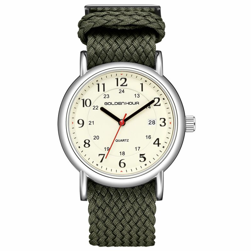 นาฬิกาข้อมือควอทซ์โครโนกราฟแนวสปอร์ตสำหรับผู้ชายนาฬิกาข้อมือหยุดเวลาแบบทหารแบบลำลอง nylonleather ผู้ชาย relogio masculino ใหม่