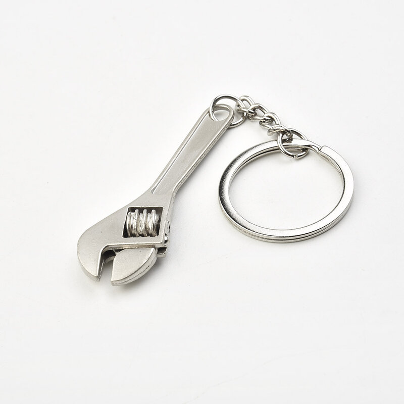 Klucz metalowy do kluczy w stylu kreatywnej mody srebrny kompaktowy brelok w stylu breloczka kreatywny