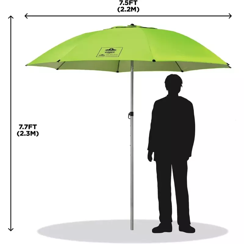 SHAX-paraguas de trabajo ligero con soporte, sombrilla portátil para Patio y reglas, 6199 pies, sin carga