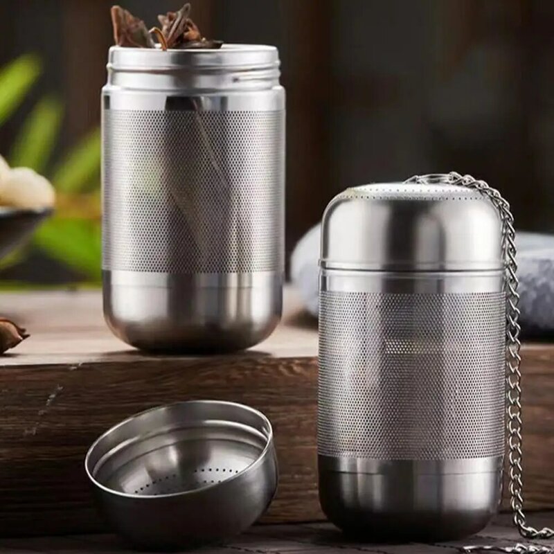 Reusable Tea Ball Rust-resistant Tea Filter Stainless Steel Tea Infuser Strainer Set with Fine Mesh Ball Steeper for Brewing