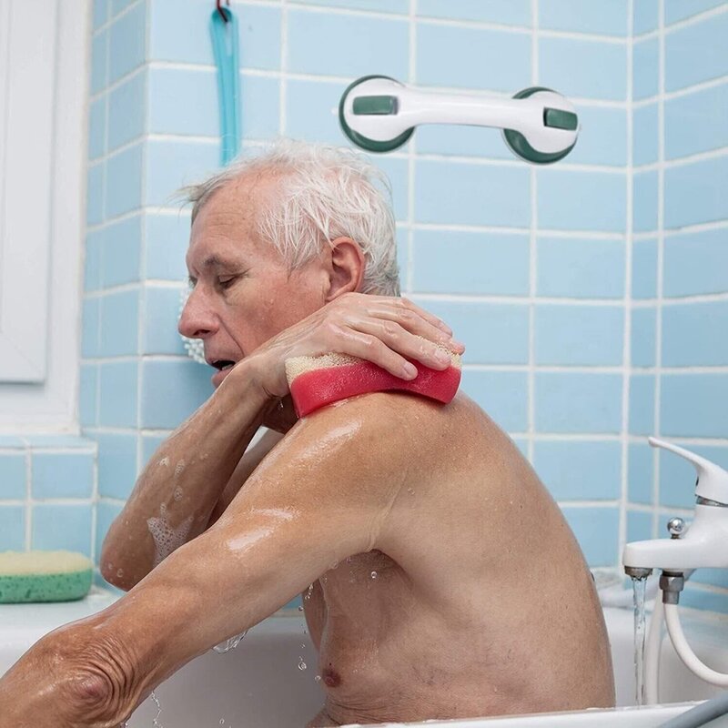Pegangan Shower keselamatan membantu menangani antiselip dukungan Toilet kamar mandi aman ambil Bar pegangan vakum pengisap cangkir hisap pegangan tangan
