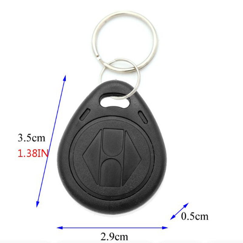 5Pcs ABS Community Access Control Sensor Card With Key Chain, Intelligent Property Elevator Card