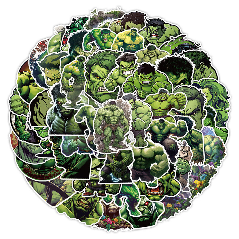 10/30/50 stücke Disney Wunder Superheld Hulk Anime Aufkleber Cartoon Aufkleber Laptop Motorrad Telefon Koffer wasserdicht Aufkleber Spielzeug