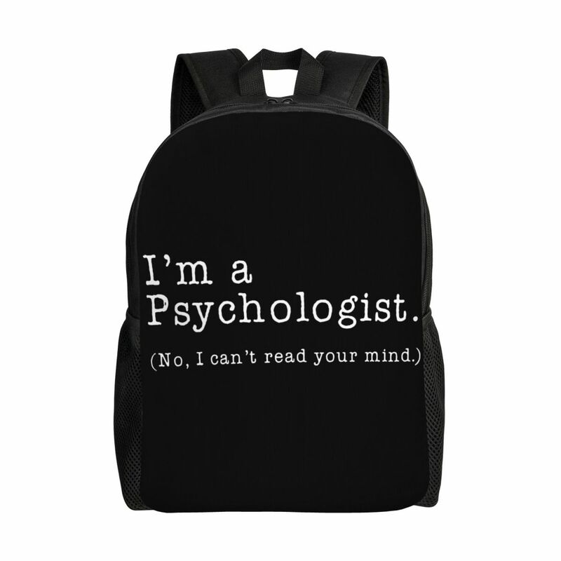 Eu sou um psicólogo Laptop mochila, Eu não consigo ler sua mente, Mochila para a escola, Estudantes universitários
