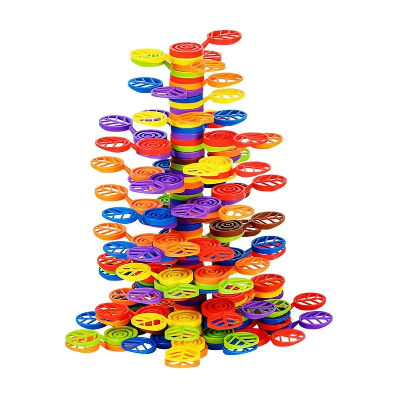 Blocchi impilabili per alberi giocattolo educativo attività di apprendimento prescolare giochi impilabili giocattoli per 3 4 5 6 + anni ragazze bambini bambini