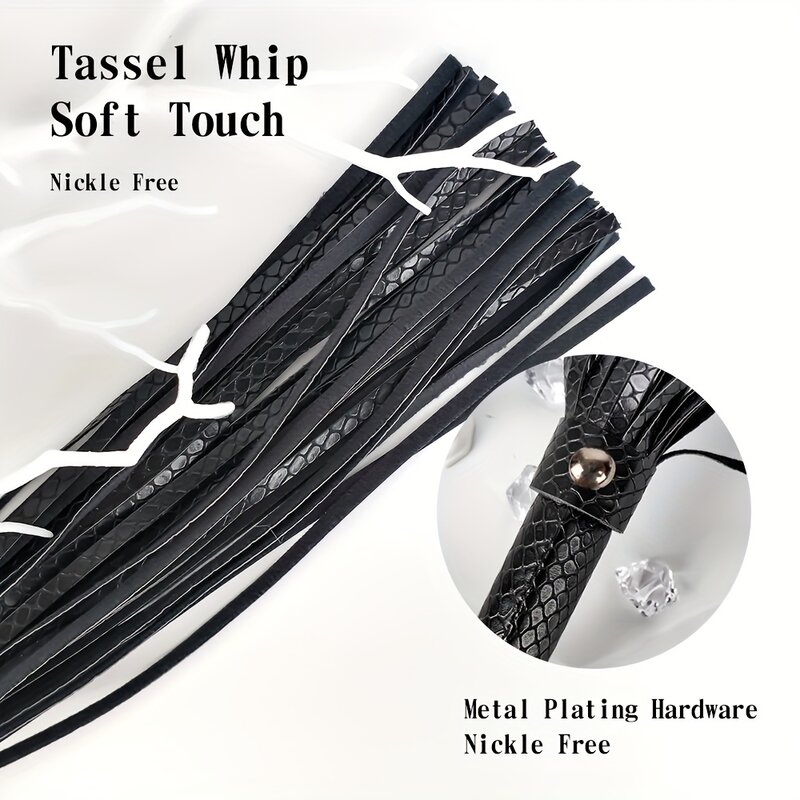 Snakeskin Leather Spanking Whip, Slapping Whip, Roleplay Game Tools, brinquedos sexuais para mulheres e casais, BDSM adulto