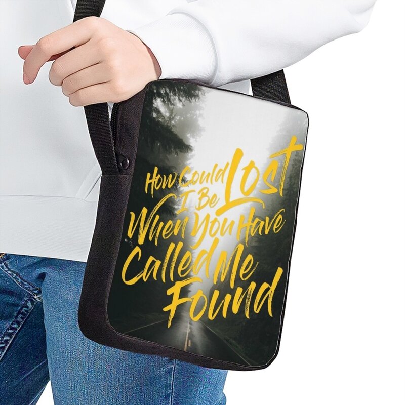 Классические модные женские сумки через плечо, маленький мессенджер с принтом Христианской Библии, яркая Женская церковная сумка на ремне