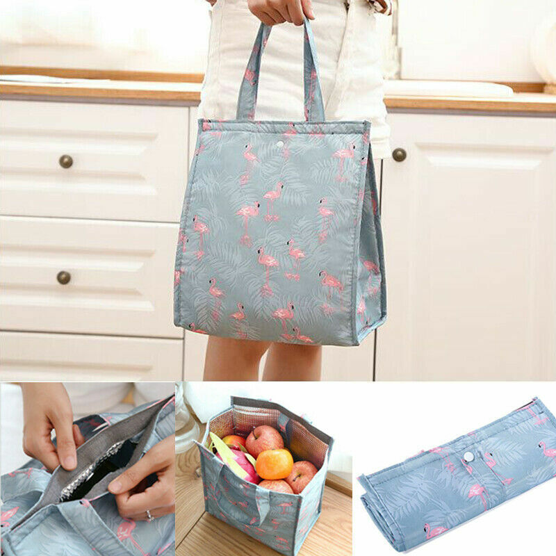 2022 Fashion Cooler Lunch Box Portable Insulated Canvas Lunch Bag Thermal Food Picnic  Tote Cooler Bag Lunch Bags For Women kids