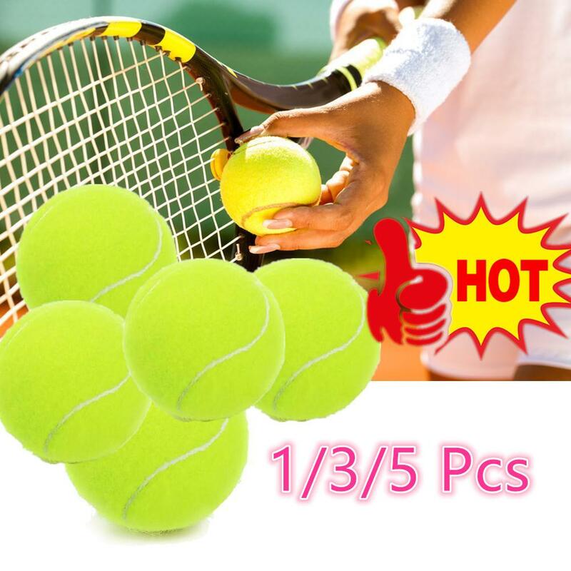 1/3/5 pz ad alta elasticità Tennis professionale Tennis Training Game Ball Durable Outdoor Dogs Bite Chase e Chomp 63mm Tennis Bal