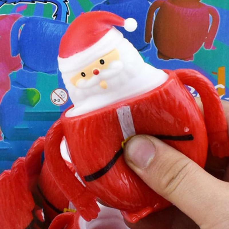 JGreeting-Jouets à presser Squishy Santa, Bonhomme de neige, PopUp Faces, Jeu créatif festif, Souligné, Instituts Stuffers pour enfants