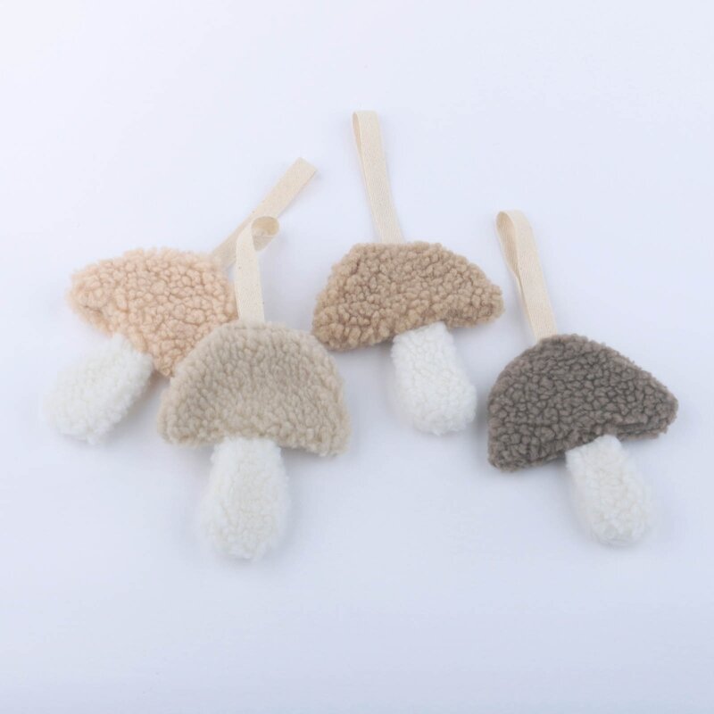 Pingente chupeta formato cogumelo, decoração fofa para bebês meninos e meninas, atrai a atenção crianças, mochila