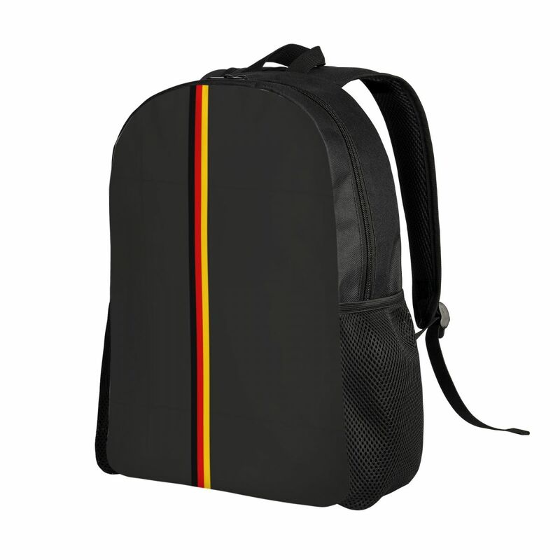 Оригинальный удивительный рюкзак в полоску с немецким флагом для женщин и мужчин, водостойкий, для школы и колледжа, Германия, гордость, Сумка с принтом, сумки для книг