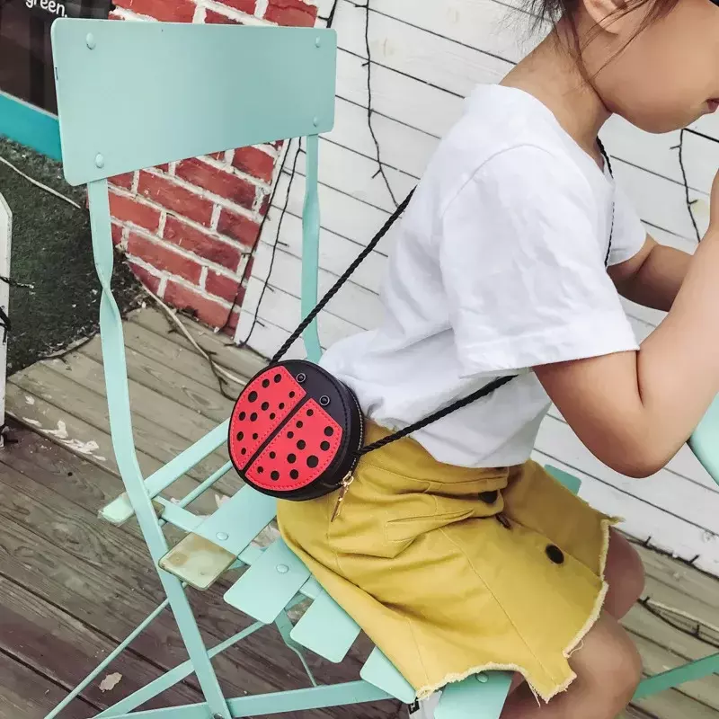 女の子のための合成皮革の財布,「漫画の蜂,てんとう虫,ショルダーバッグ,子供のためのかわいいアクセサリー