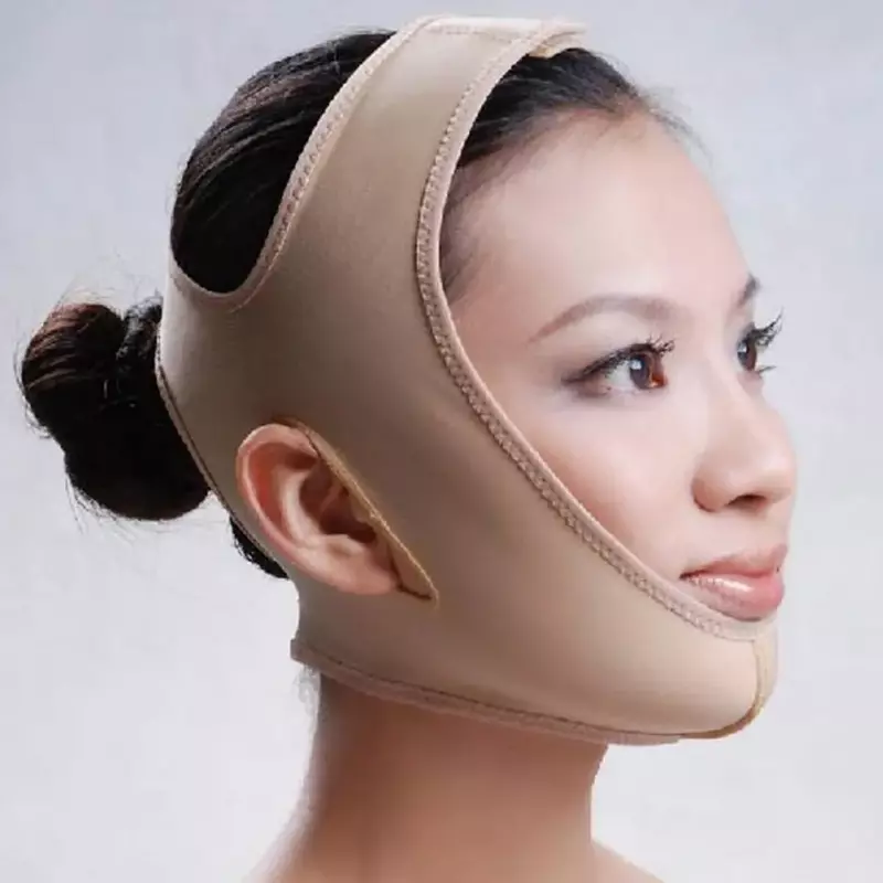 Wyszczuplająca twarz maska na twarz Lifting wyszczuplająca maska policzkowa Anti Sagging V kształt twarzy pasek bandaż dla kobiet