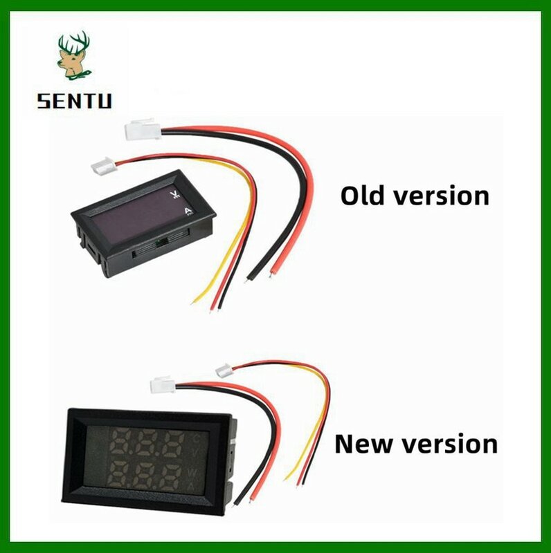 LED digital voltímetro e amperímetro, tensão atual medidor, detector de volts, testador, painel do monitor, carro, motocicleta, DC 0-100V, 10A