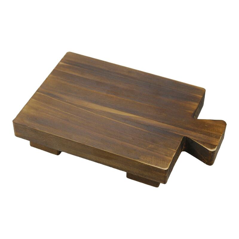 Wood Riser Stand Makeup Jewelry Holder Wooden Soap Dish for Home Living Room